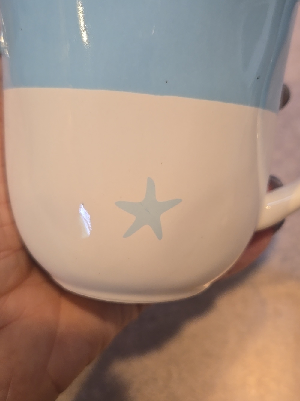Mud Pie BEACH "My Happy Place" Ceramic Mug - Picture 6 of 6